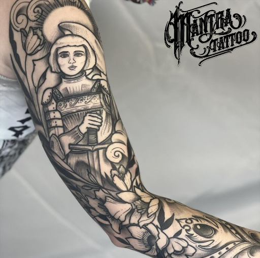 Explore crane tattoo ideas, creative tattoo ideas in Denver, available at Mantra Tattoo and Piercing