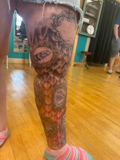 Explore tattoo ideas for black men, creative tattoo ideas in Hayward, available at Three Tentacles Tattoo Studio