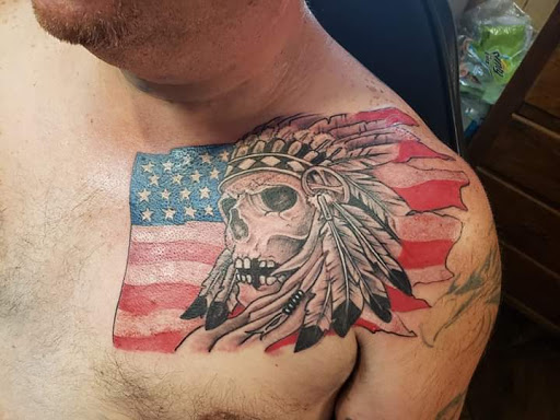Explore man sleeve tattoo ideas, creative tattoo ideas in Fairmont, available at Derma Doodlezz