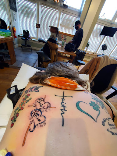 Explore psychedelic mushroom tattoo ideas, creative tattoo ideas in Baldwinsville, available at Tymeless Tattoo