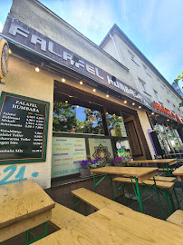 Restaurant spécialisé dans les falafels Humbaba Falafel à Berlin (la carte)
