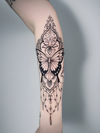 Explore infinity tattoo ideas for guys, creative tattoo ideas in Huntington, available at Timeless Tattoo Gallery