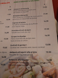 Menu / carte de Restaurant La Sardegna Da Paolo à Sallanches