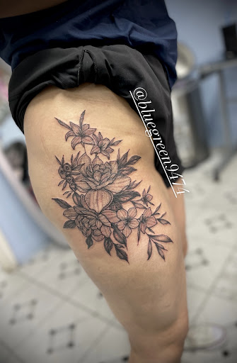 Explore angel number 444 tattoo ideas, creative tattoo ideas in El Paso, available at R&R tattoo and piercing studio