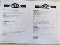 Menu / carte de Casa Aquadulza à Tremezzina
