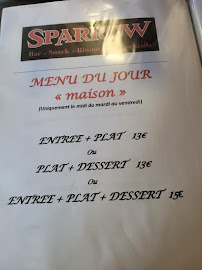 Restaurant français LE SPARROW à Saint-Valery-en-Caux (la carte)