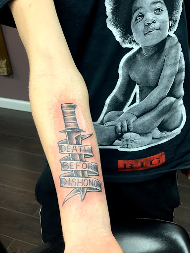 Explore guy thigh tattoo ideas, creative tattoo ideas in Saint Louis, available at Steel and Ink Tattoo Studio