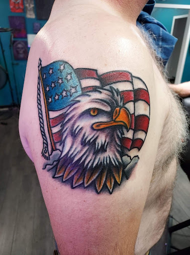 Explore nightmare on elm street tattoo ideas, creative tattoo ideas in Longview, available at Pale Horse Tattoo & Piercing