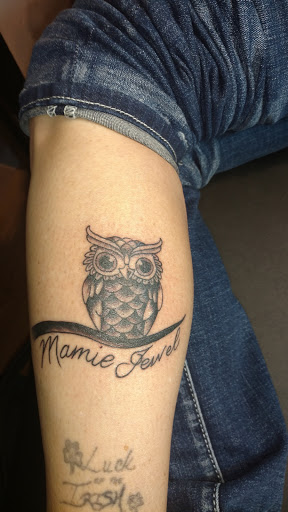 Explore upper thigh tattoo ideas, creative tattoo ideas in Altus, available at Attitudes Ink