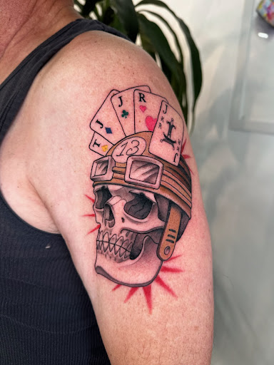 Explore plane tattoo ideas, creative tattoo ideas in Thousand Oaks, available at MD Tattoo Studio