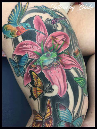 Explore cover up arm tattoo ideas, creative tattoo ideas in Minneapolis, available at Tough Luck Tattoo