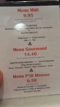 Crêperie Crêperie Le Saint Malo à Metz - menu / carte