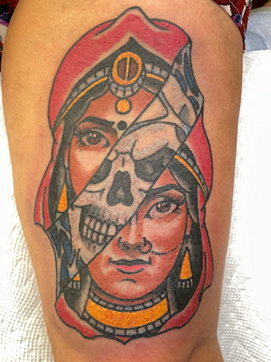 Explore bigfoot tattoo ideas, creative tattoo ideas in Delmar, available at Resolute Tattoo