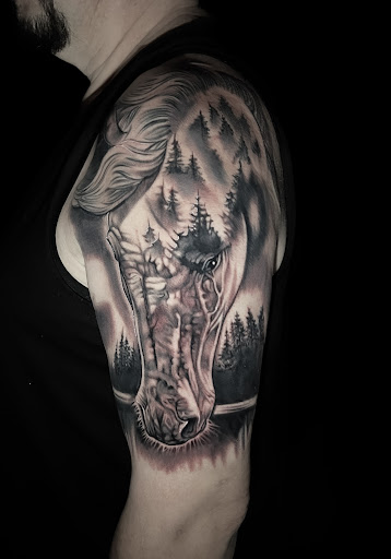 Explore aurora tattoo ideas, creative tattoo ideas in Silver City, available at Independent Ink Tattoo