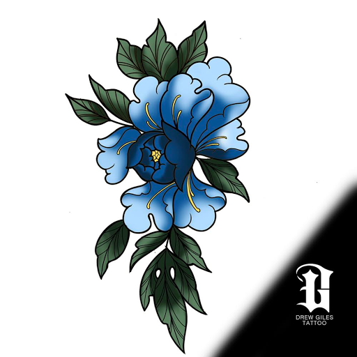 Explore alpha omega tattoo ideas, creative tattoo ideas in Addison, available at Cat Tattoo