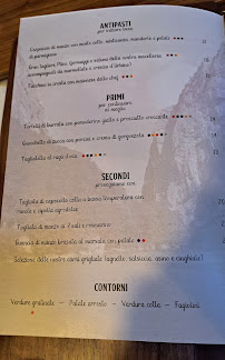 Menu / carte de Braceria Plinc à Acqualagna