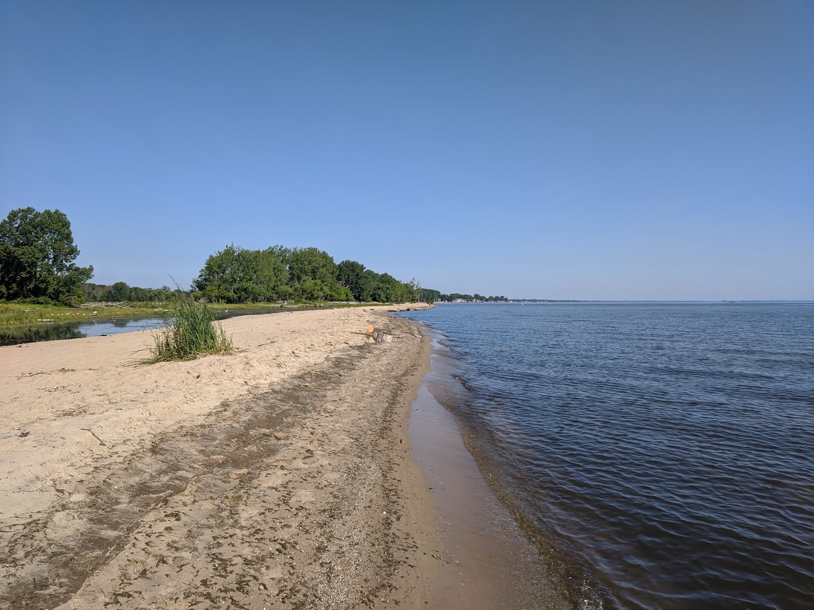 Foto van Bay City State Park Beach met recht en lang