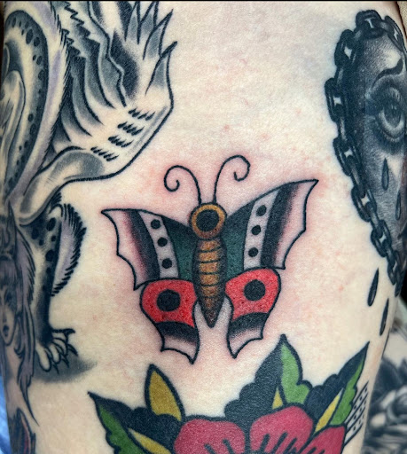 Explore calf tattoo ideas for guys, creative tattoo ideas in Atlanta, available at Big Cat Tattoo