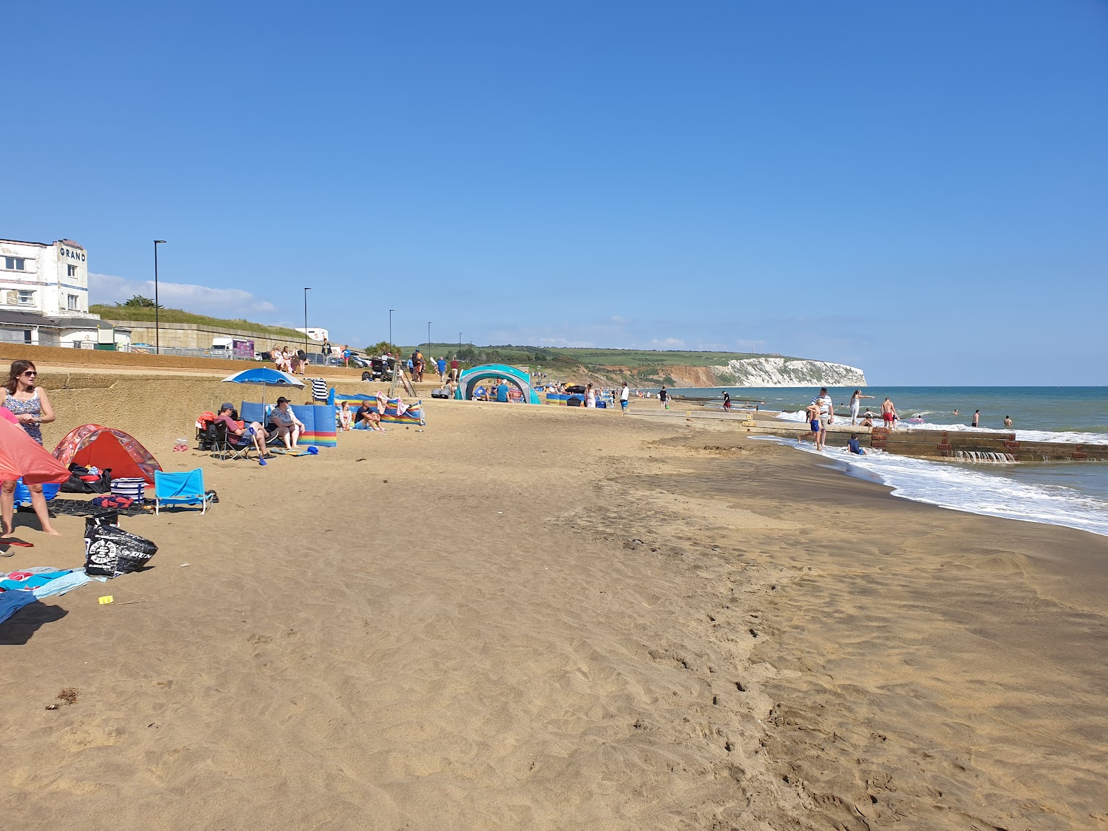 Foto van Yaverland Beach - populaire plek onder ontspanningskenners