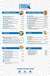 Restaurant grec Zorbas cucina Greca cattolica à Cattolica (la carte)
