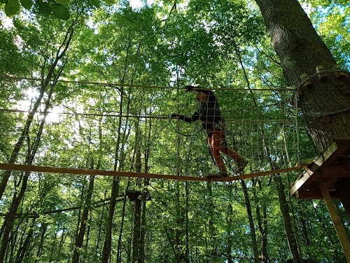 attractions ACCRODER seul accrobranche au bord du lac Giffaumont-Champaubert