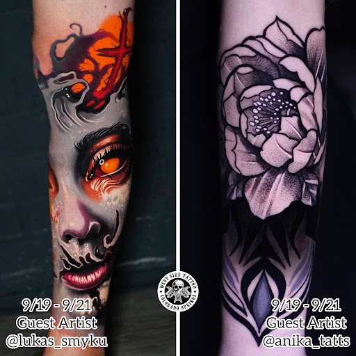 Explore tattoo ideas back of neck, creative tattoo ideas in Colorado Springs, available at West Side Tattoo