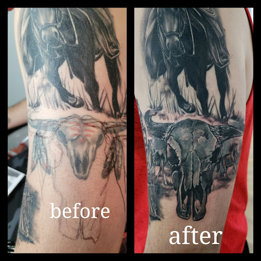Explore black couple tattoo ideas, creative tattoo ideas in Lake Mary, available at Balinese Tattoo USA