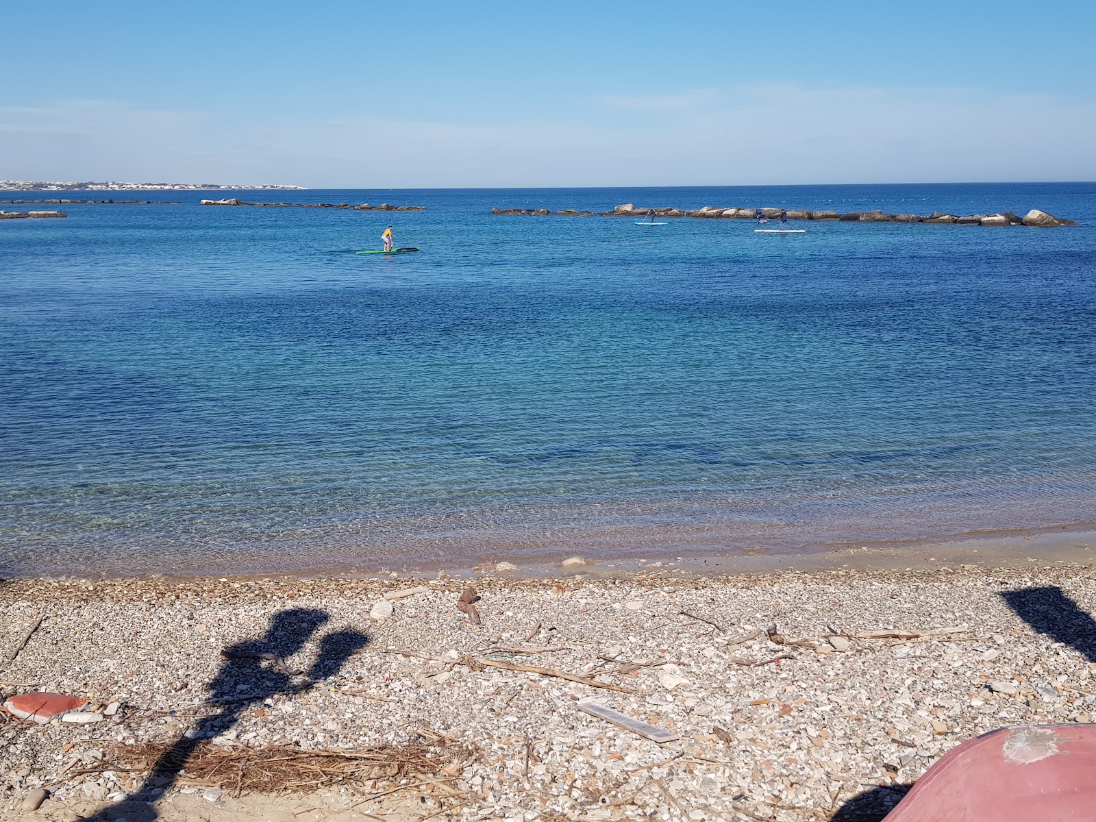 Foto van Spiaggia Libera Lungomare Starita met blauw puur water oppervlakte