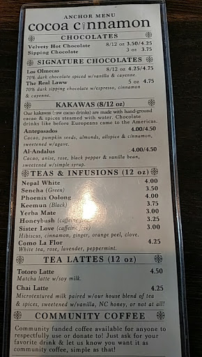 Coffee Shop «Cocoa Cinnamon - Hillsborough Rd», reviews and photos, 2627 Hillsborough Rd, Durham, NC 27705, USA