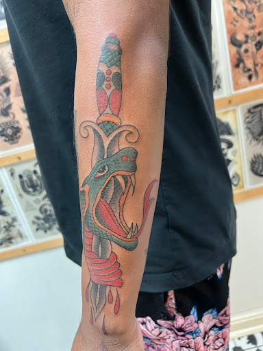 Explore egyptian chest tattoo ideas, creative tattoo ideas in Milwaukee, available at MANIA Tattoos Milwaukee