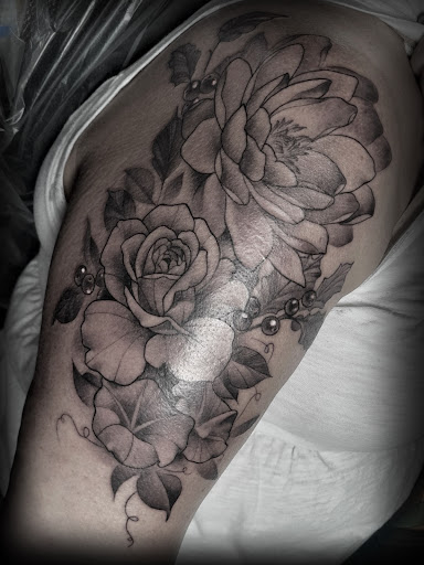 Explore hand tattoo ideas woman, creative tattoo ideas in Houlton, available at Crowes Tattoos