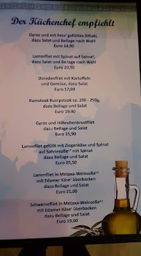 Restaurant grec Achilleon III à Geesthacht (la carte)