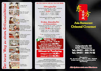 Asia Restaurant Oriental Gourmet à Wilhelmshaven carte