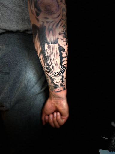 Explore tattoo ideas compass, creative tattoo ideas in Eden, available at R1sk Takers Ink Tattoo and Piercing Lounge