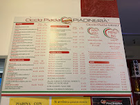 Menu / carte de Ciccio Piada Seregno à Seregno