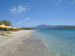 Foto von Mykali beach mit etwas sauber Sauberkeitsgrad