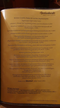 Menu / carte de Tattenbach Wirtshaus & Stüberl à Munich