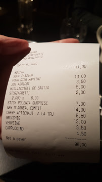 Da Passano à Bonifacio menu