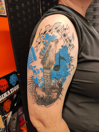 Explore anxiety mental health tattoo ideas, creative tattoo ideas in Midland, available at 1NK Tattoo Parlor