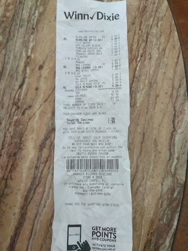 Supermarket «Winn-Dixie», reviews and photos, 27301 Wesley Chapel Blvd, Wesley Chapel, FL 33543, USA