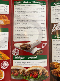 Restaurant de döner kebab Unser Essen Bremerhaven à Bremerhaven (le menu)