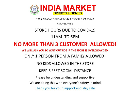 Indian Grocery Store «India Market & Eyebrow Threading», reviews and photos, 1265 Pleasant Grove Blvd #100, Roseville, CA 95747, USA