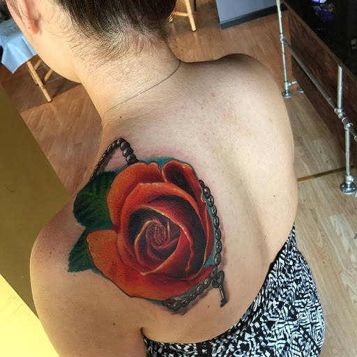 Explore line drawing tattoo ideas, creative tattoo ideas in Chicago, available at Master Craft Tattoo Co.