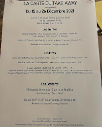 Restaurant La Croisée des Saveurs à Arles - menu / carte