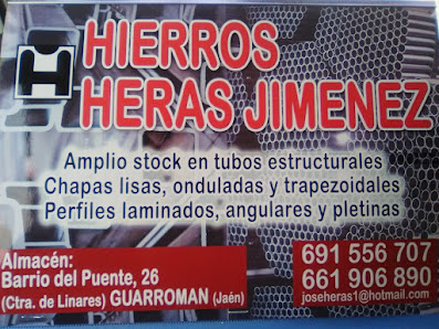 Hierros Heras Jimenez Bo. del Puente, 26, 23210 Guarromán, Jaén, España