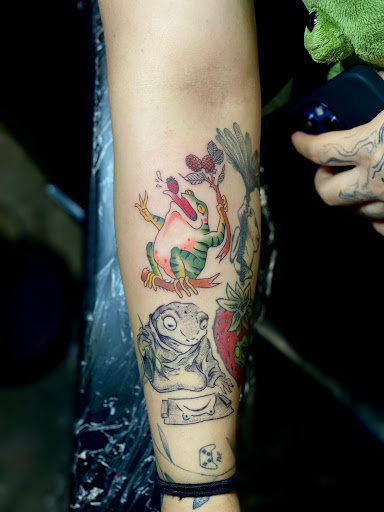 Explore neck tattoo idea men, creative tattoo ideas in Pasadena, available at Lucky Duck Tattoo And Piercing