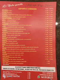 Menu du Pizzeria 400 à Castellammare del Golfo