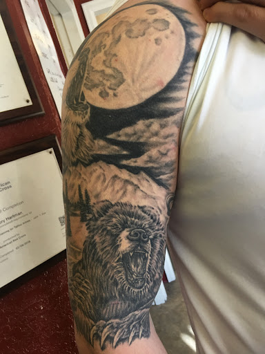 Explore dog name tattoo ideas, creative tattoo ideas in Alamosa, available at Ink Pusher