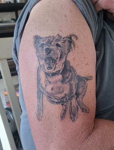 Explore sound wave tattoo ideas, creative tattoo ideas in Atoka, available at Hard Luck 13 Tattoo Studio