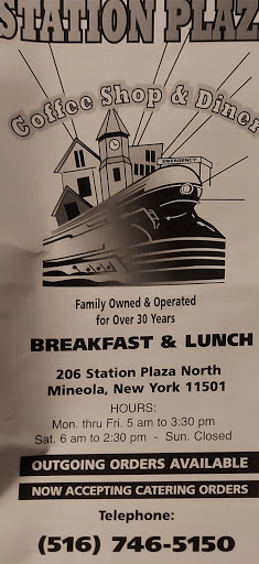 Restaurant «Station Plaza Coffee Shop and Diner», reviews and photos, 206 Station Plaza N, Mineola, NY 11501, USA